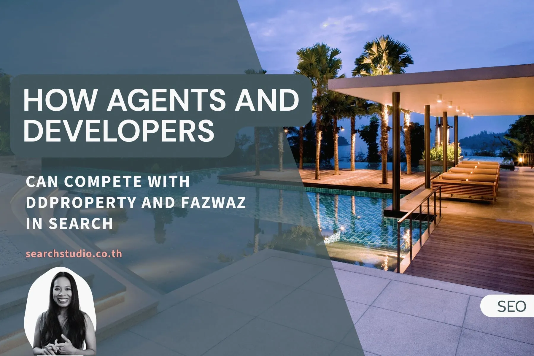 Property agent in Thailand planning search visibility against large listing portals