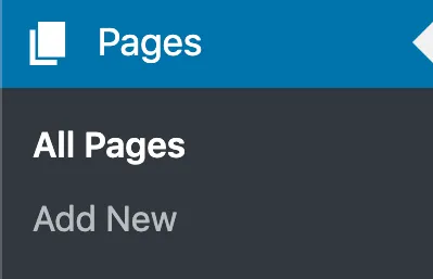 wordpress pages