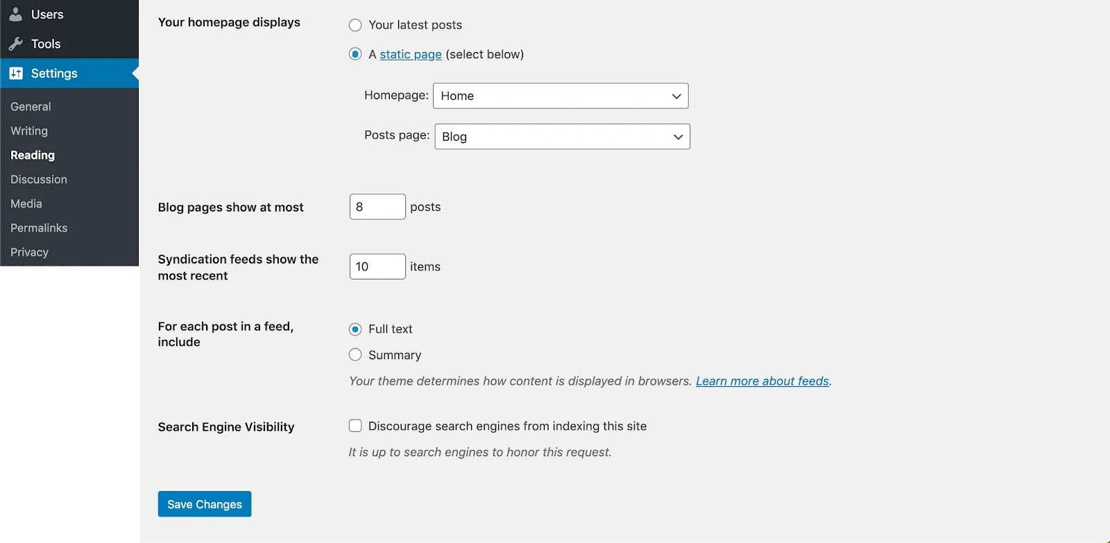wordpress setting2