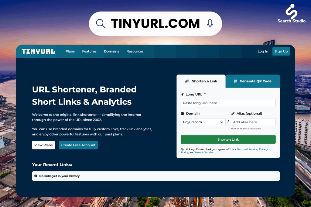อัปเดต 7 เว็บย่อลิงก์ ช่วยแปลง url ให้สั้นประจำปี 2026 | Search Studio