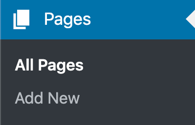 wordpress pages